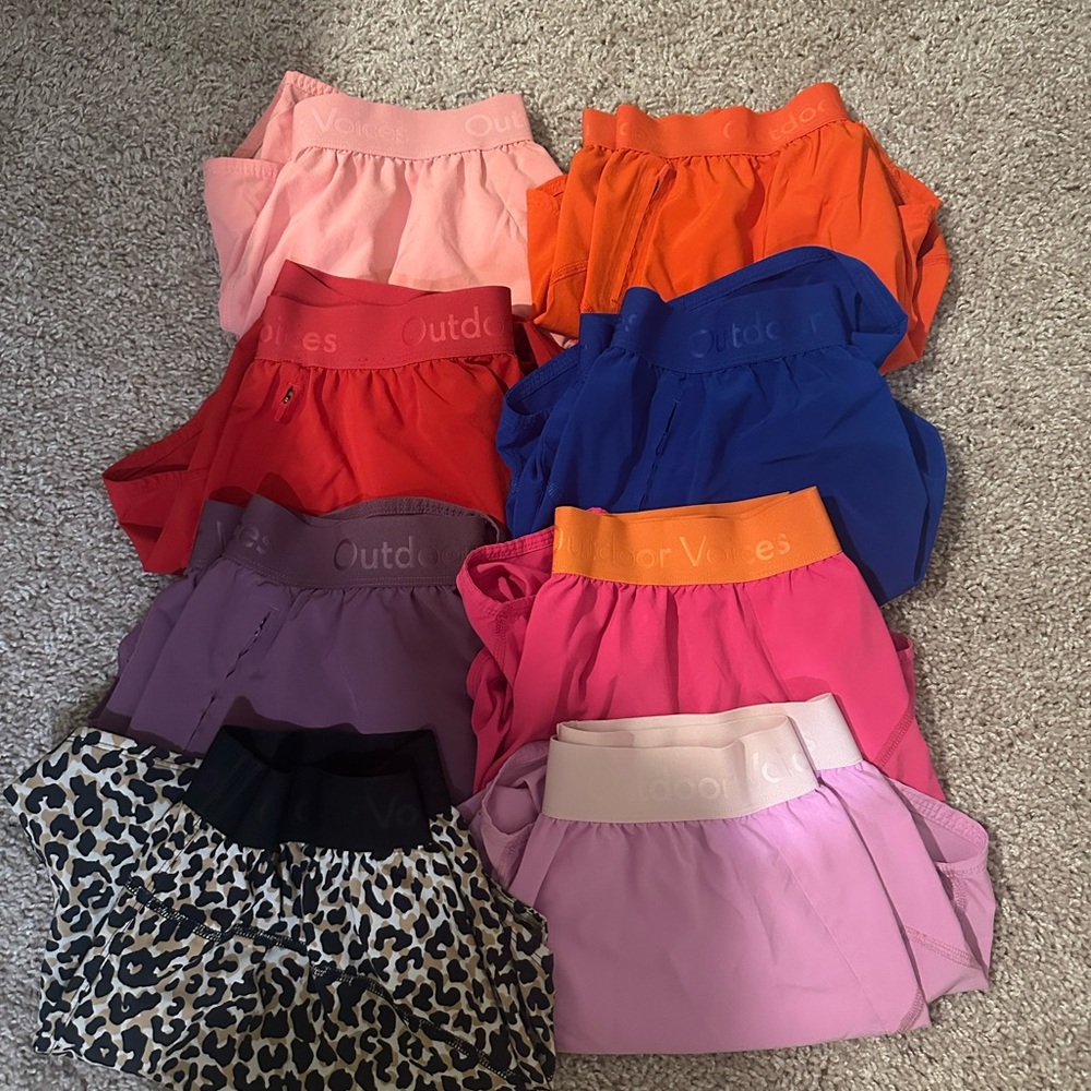 Outdoor Voices Women's Active Shorts - Assorted Brights (Lot)